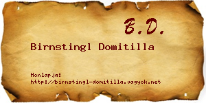 Birnstingl Domitilla névjegykártya